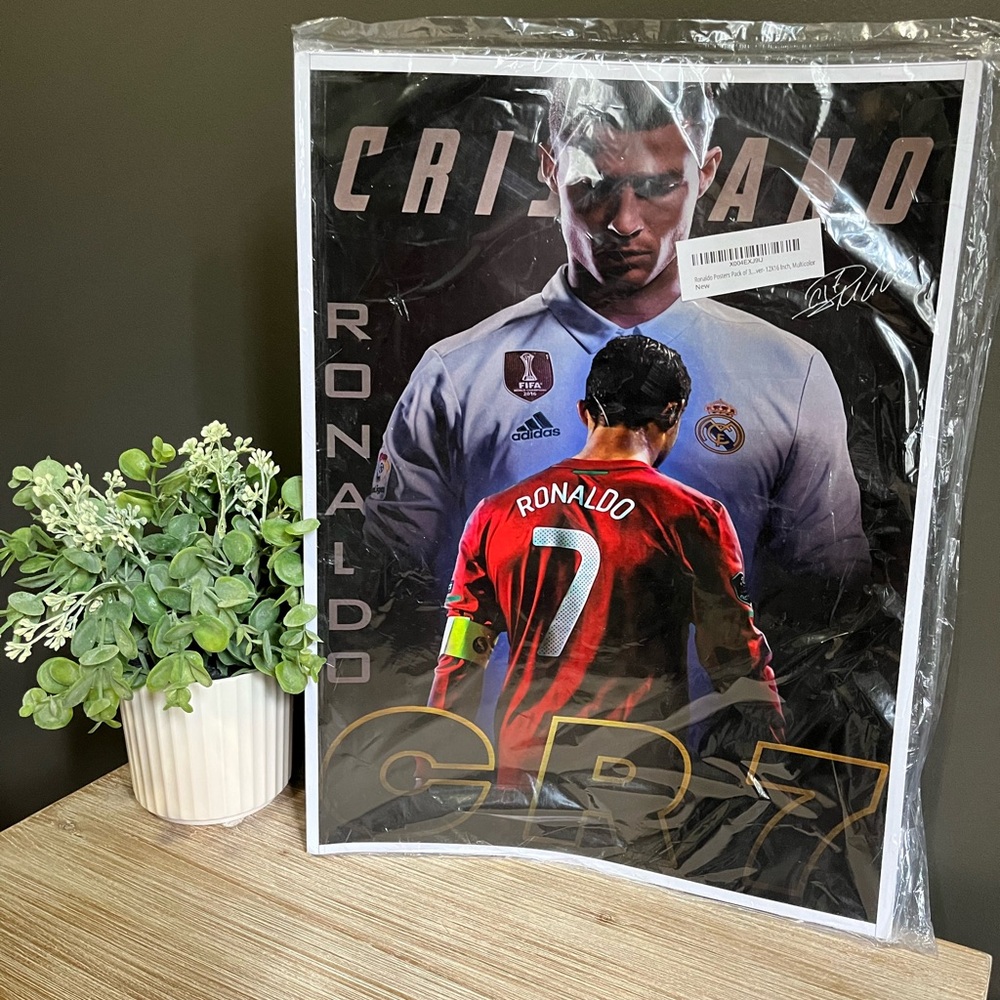 New 3pk Cristiano Ronaldo CR7 Poster